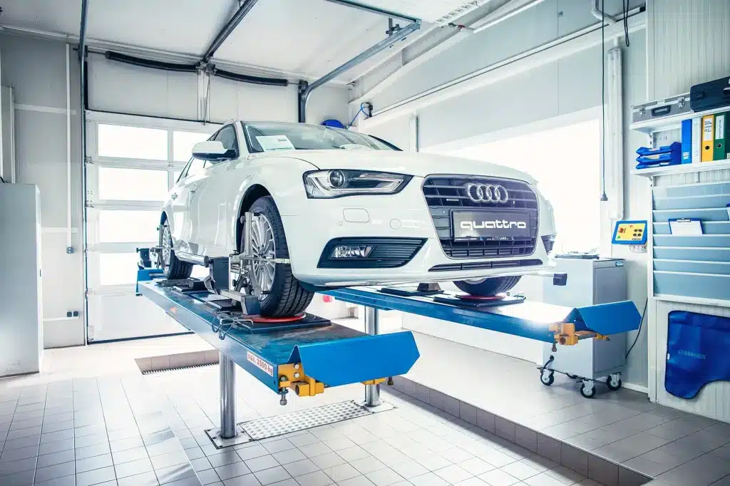 Prüfstraße bei Autohaus Lang