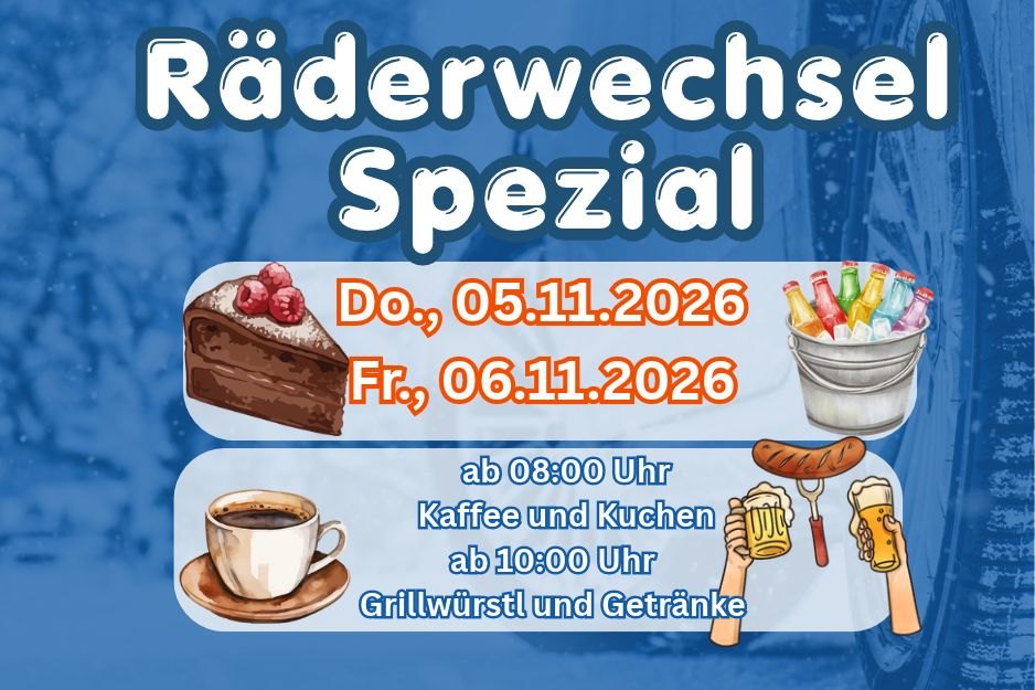 Räderwechsel Spezialtage - Aktion bei Autohaus Lang